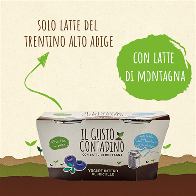 <strong>YOGURT INTERO</strong><br>AL MIRTILLO