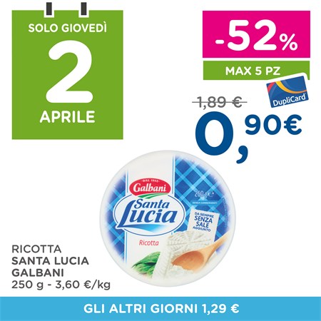 Solo giovedì 2 aprile