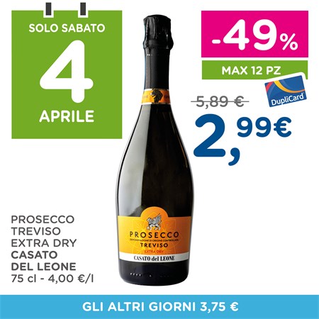 Solo sabato 4 aprile