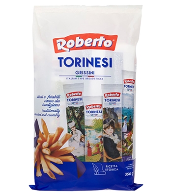 GRISSINI TORINESI ROBERTO 350 g GRISSINI TORINESI ROBERTO 350 g