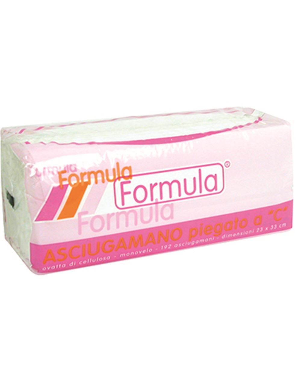 ASCIUGAMANI 1 VELO 23X33 PIEGA A C FORMULA 192 pezzi 