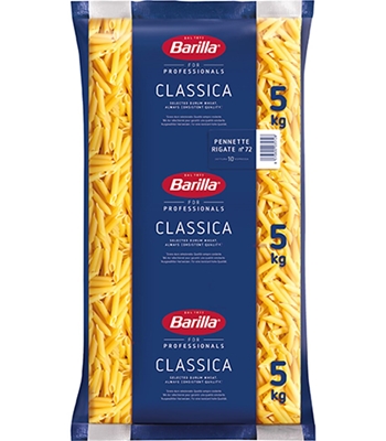 PENNETTE RIGATE N.72 BARILLA 5 kg PENNETTE RIGATE N.72 BARILLA 5 kg