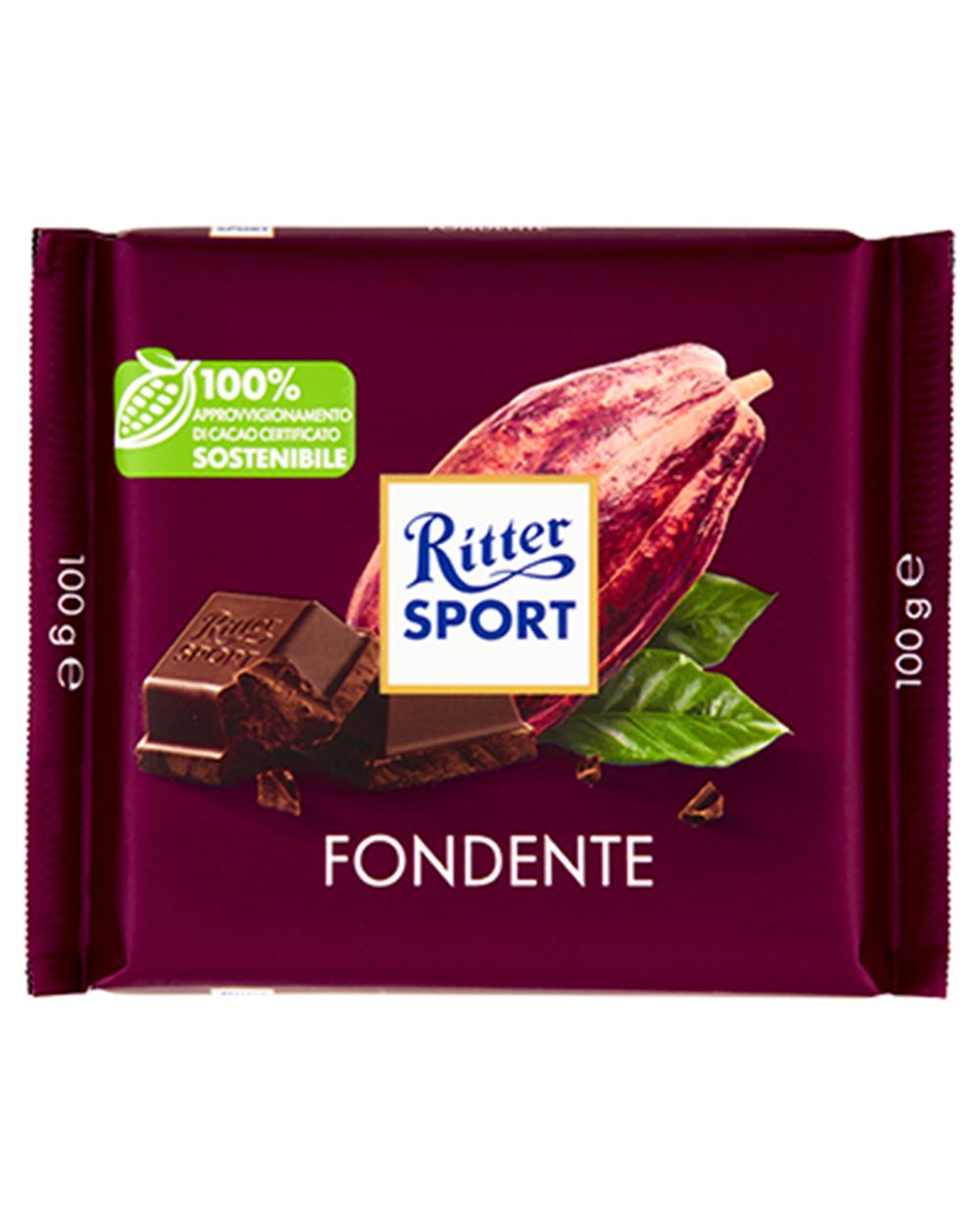 TAVOLETTA FONDENTE 50% RITTER SPORT  100 g 
