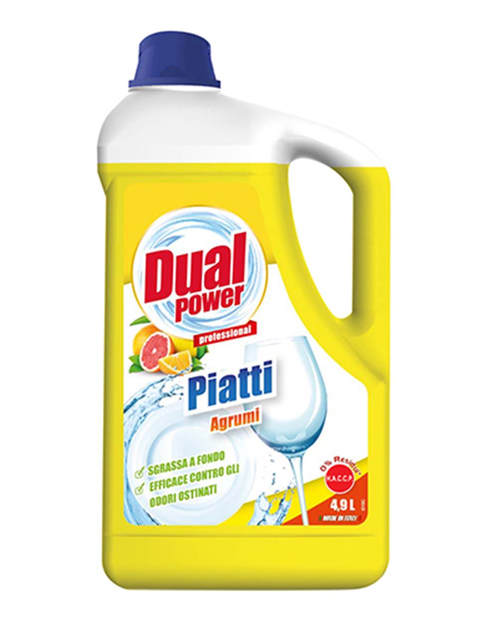 DETERSIVO PIATTI AGRUMI  DUAL POWER 5 kg 