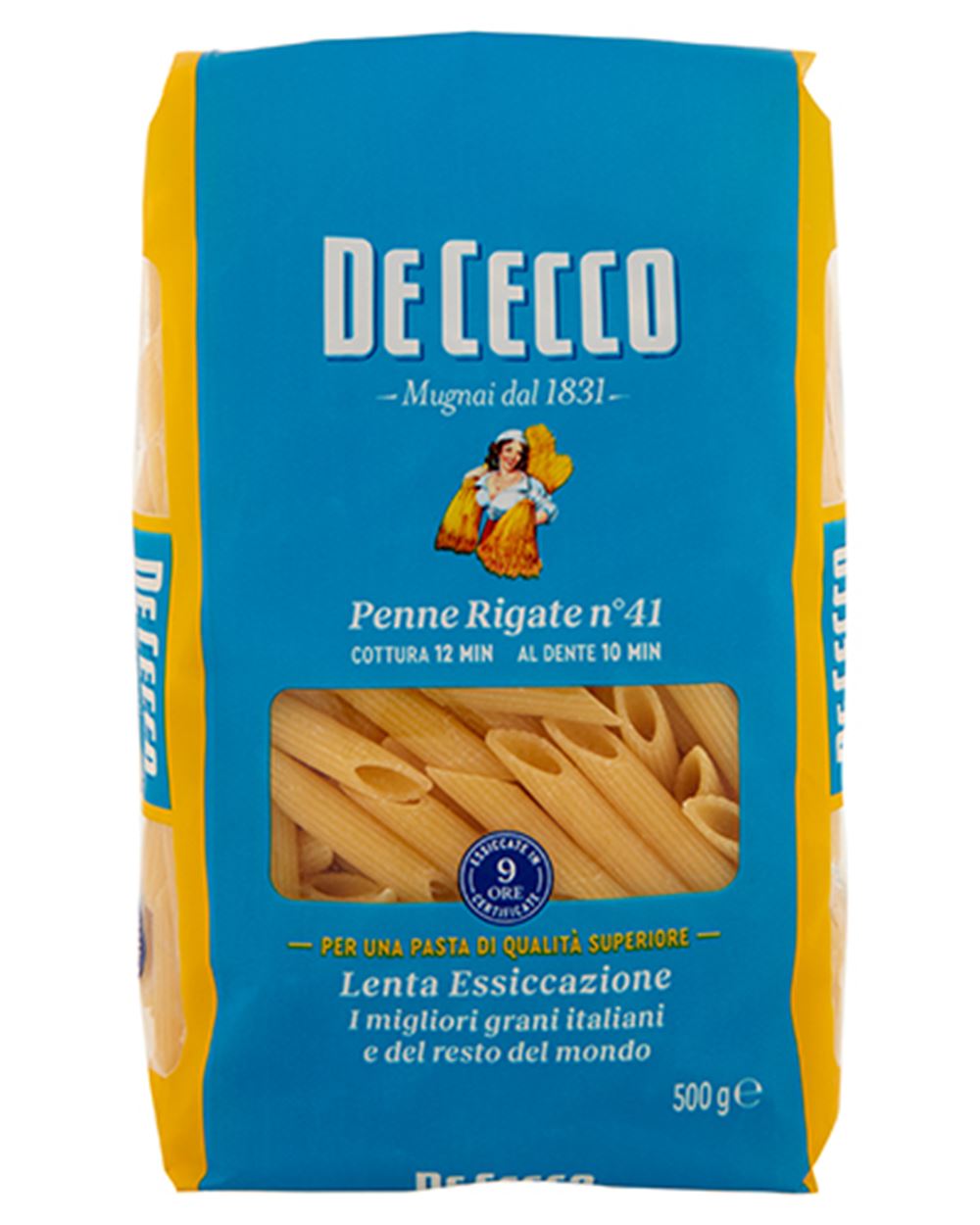 PENNE RIGATE N.41  DE CECCO 500 g 