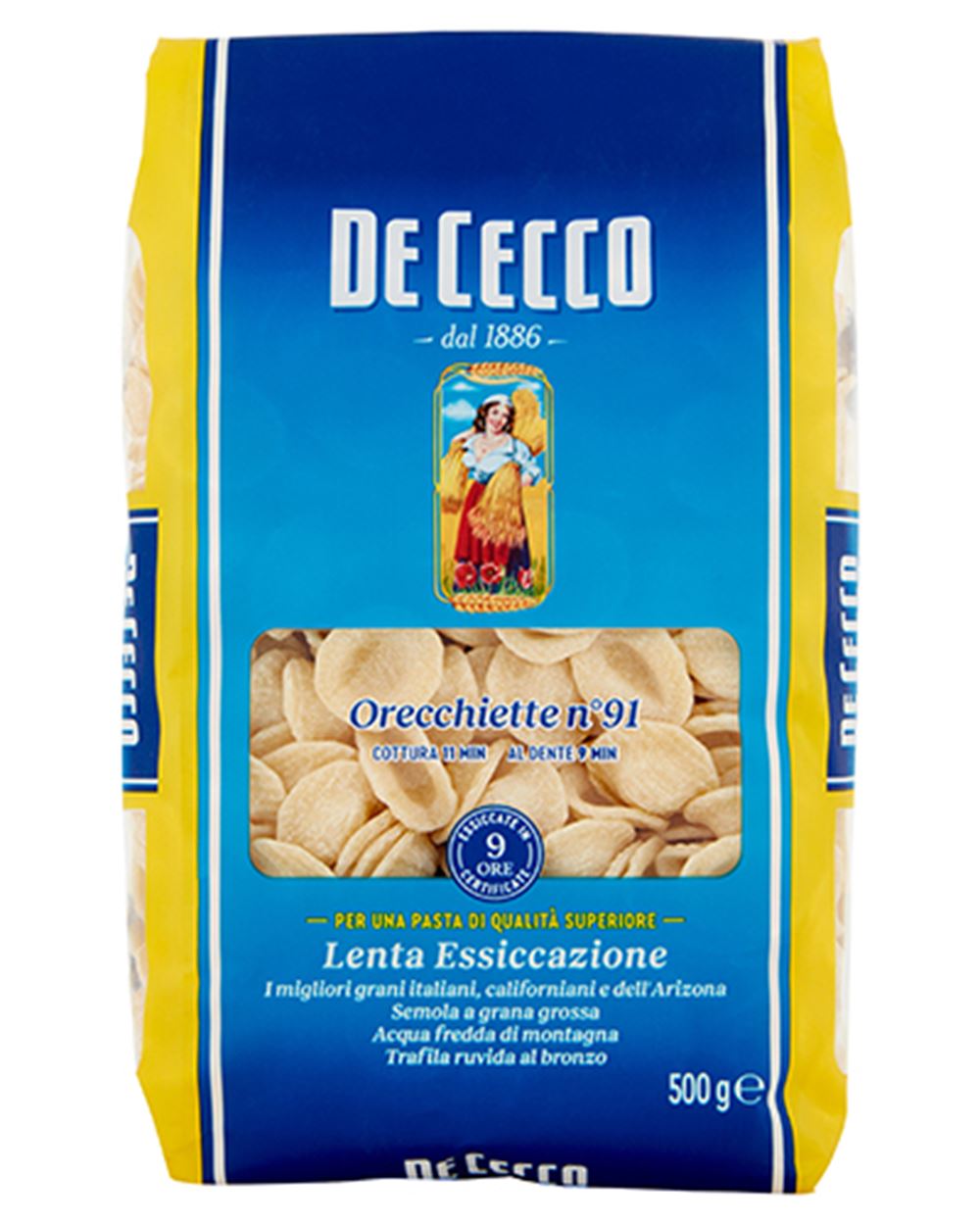 ORECCHIETTE N.91  DE CECCO 500 g 