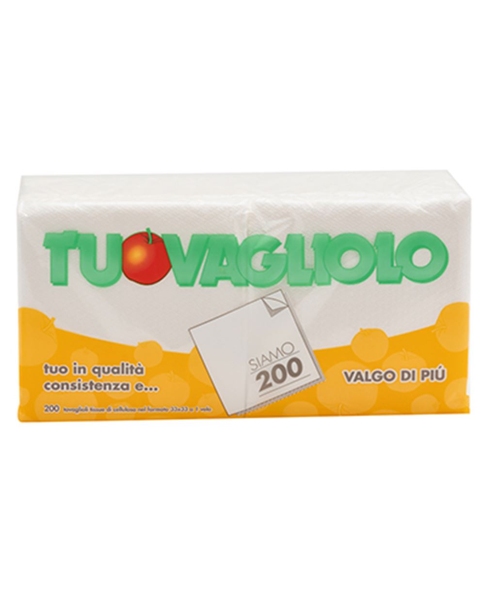 TOVAGLIOLI BIANCHI 1 VELO 33X33 CM TUO 200 pezzi 