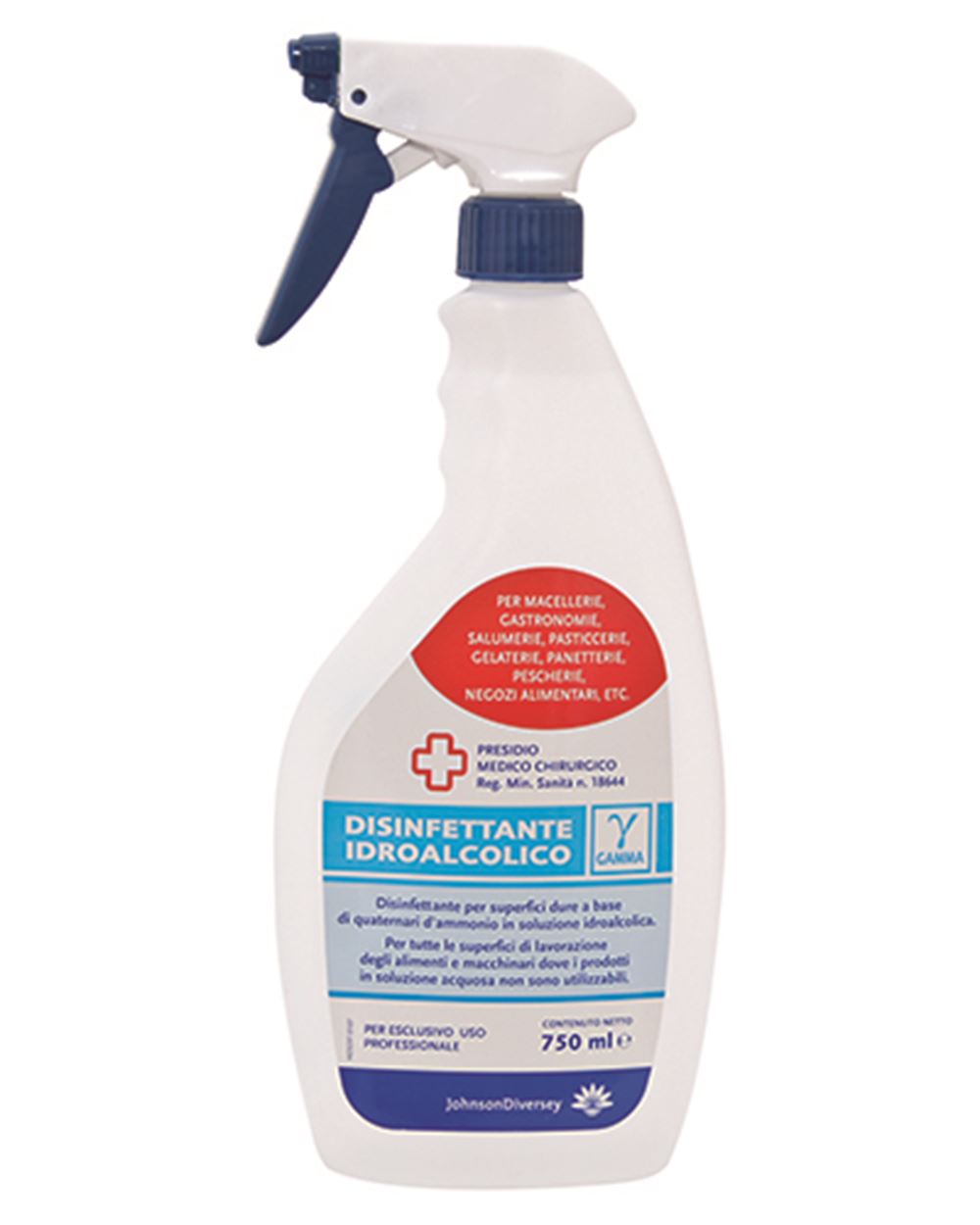 DISINFETTANTE IDROALCOLICO  GAMMA 750 ml 