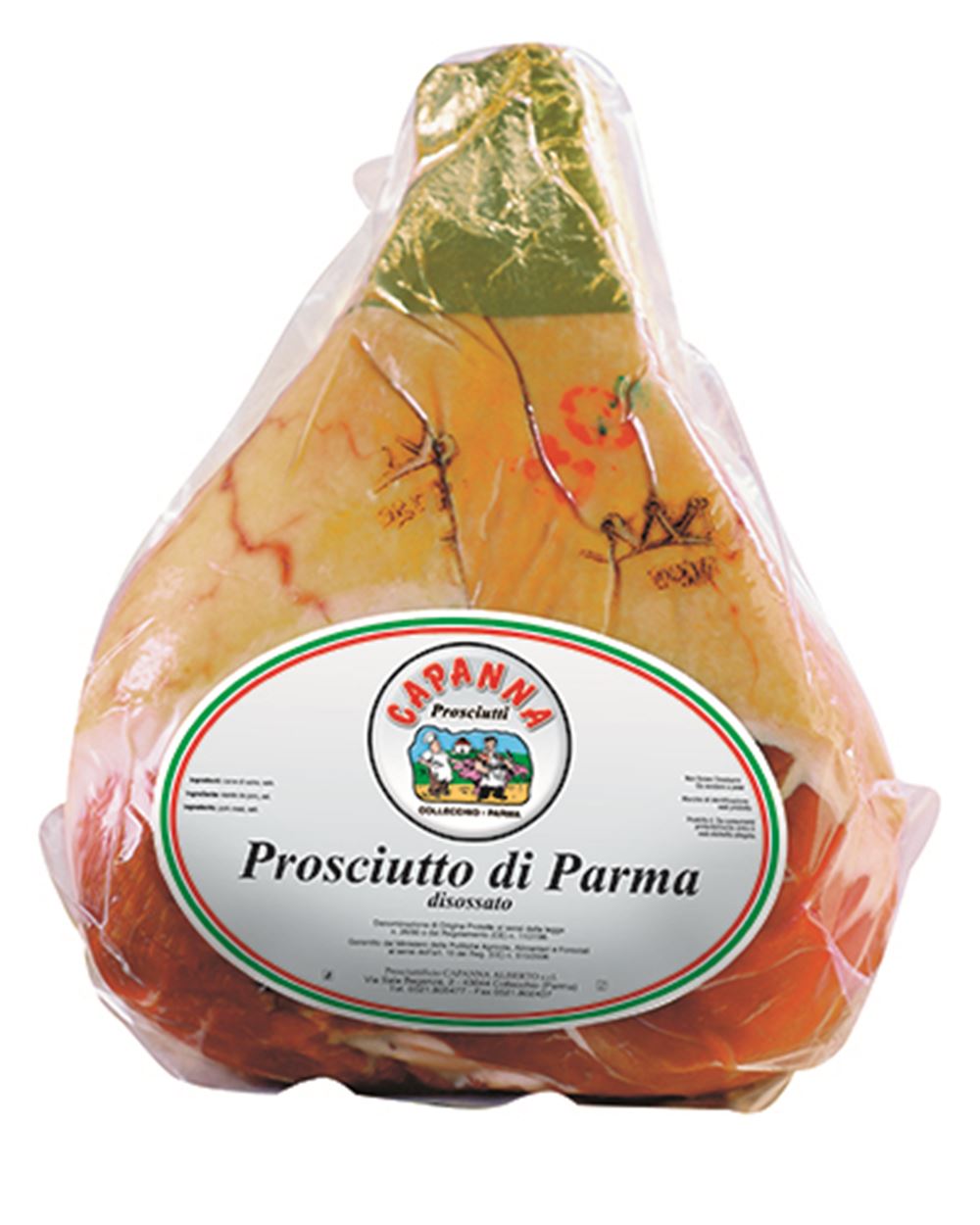 PROSCIUTTO DI PARMA DISOSSATO INTERO PRESSATO CAPANNA al kg 