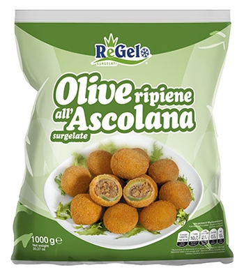 OLIVE RIPIENE ALL'ASCOLANA REGELO 1 kg OLIVE RIPIENE ALL'ASCOLANA REGELO 1 kg