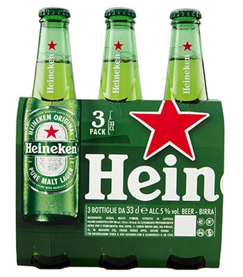 BIRRA IN BOTTIGLIA HEINEKEN 3 X 33 cl BIRRA IN BOTTIGLIA HEINEKEN 3 X 33 cl