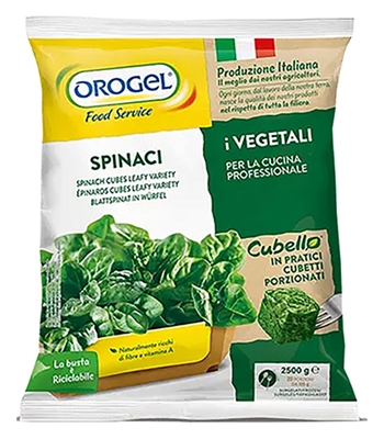 SPINACI CUBELLO FOGLIA PIU' OROGEL 2,5 kg SPINACI CUBELLO FOGLIA PIU' OROGEL 2,5 kg