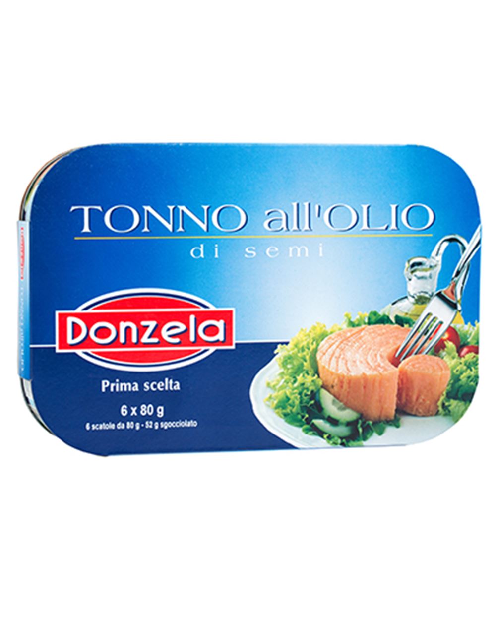 TONNO ALL'OLIO DI SEMI DONZELA 6 X 80 g 