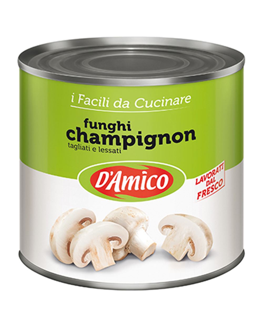 FUNGHI CHAMPIGNON AL NATURALE  D'AMICO  2,45 kg 