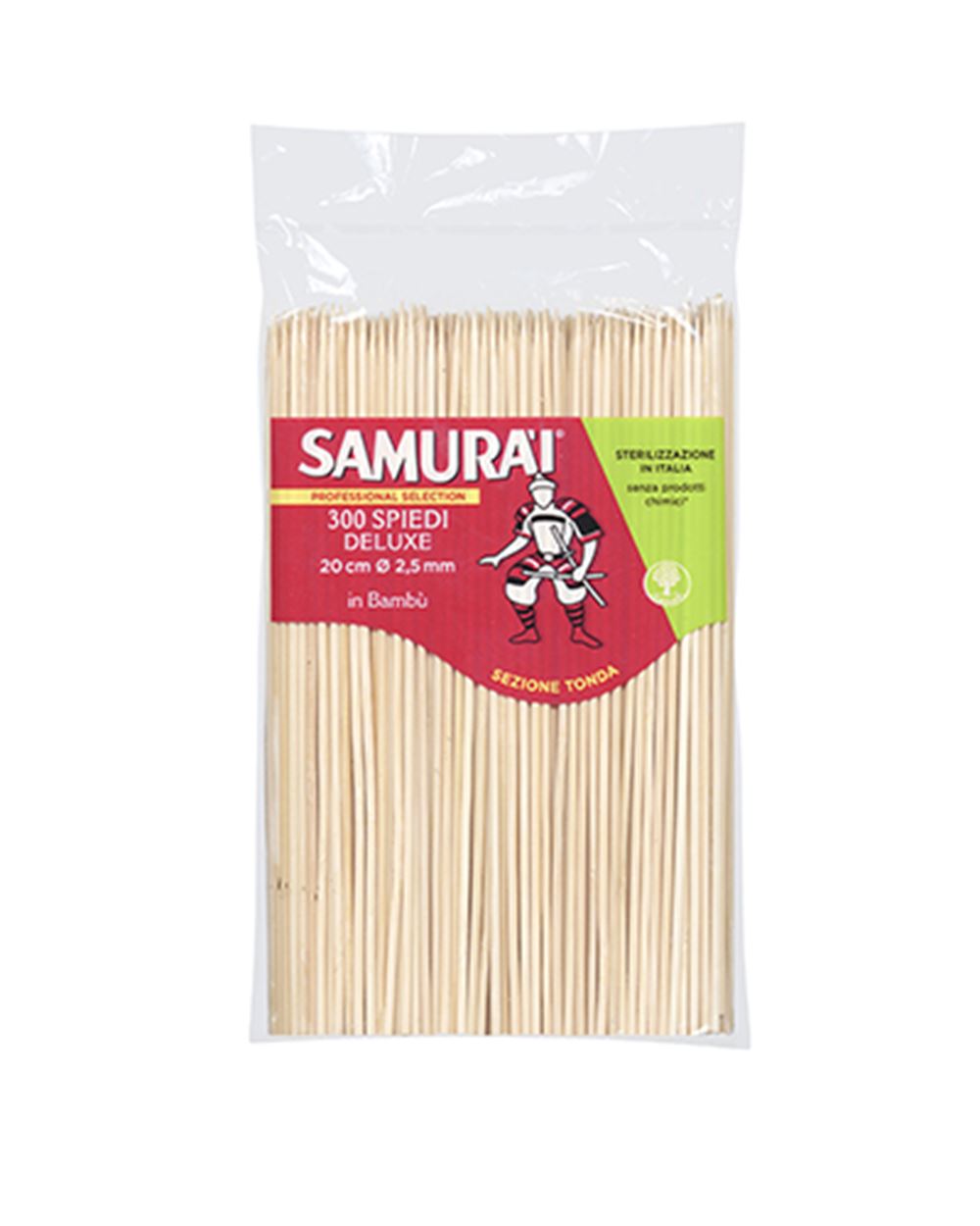 SPIEDINI DELUXE 20 CM  SAMURAI 300 pezzi 