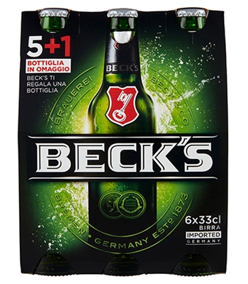 BIRRA IN BOTTIGLIA BECK'S 5+1 X 33 cl BIRRA IN BOTTIGLIA BECK'S 5+1 X 33 cl