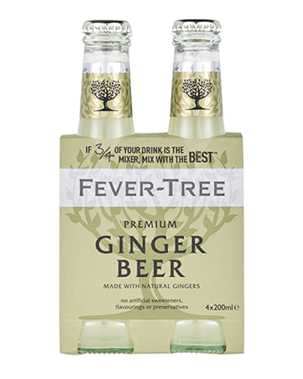 GINGER BEER  FEVER TREE 4 X 20 cl 
