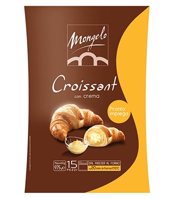 CROISSANT ALLA CREMA MONGELO 15 X 65 g CROISSANT ALLA CREMA MONGELO 15 X 65 g