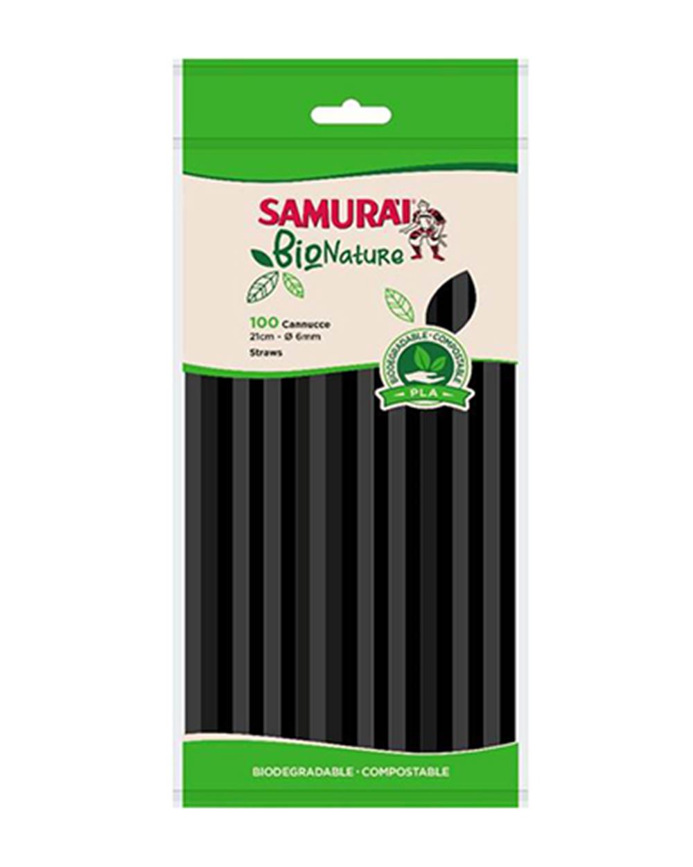 CANNUCCE BIO SAMURAI 100 pezzi 