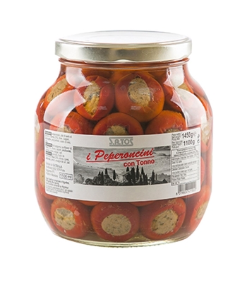 PEPERONCINI TONNO SATOS 1,45 kg PEPERONCINI TONNO SATOS 1,45 kg