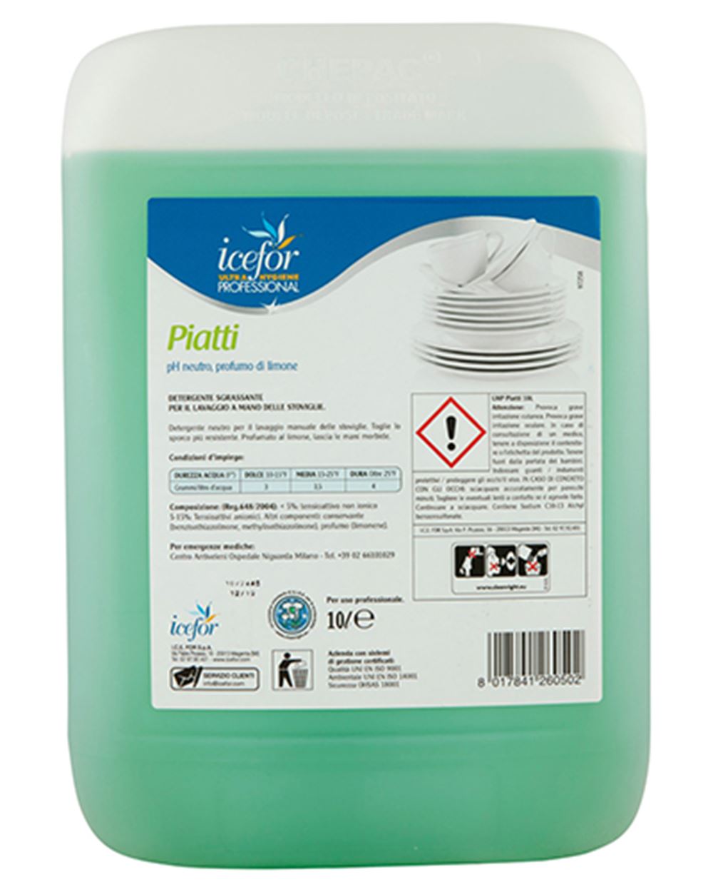 DETERSIVO PIATTI ICE FOR 10 l 
