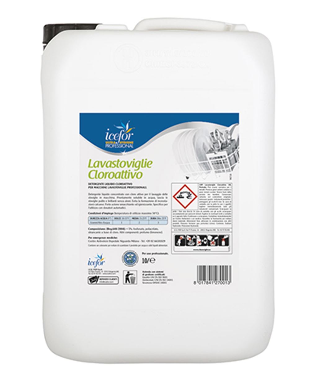 LAVASTOVIGLIE CLOROATTIVO ICE FOR  10 l 