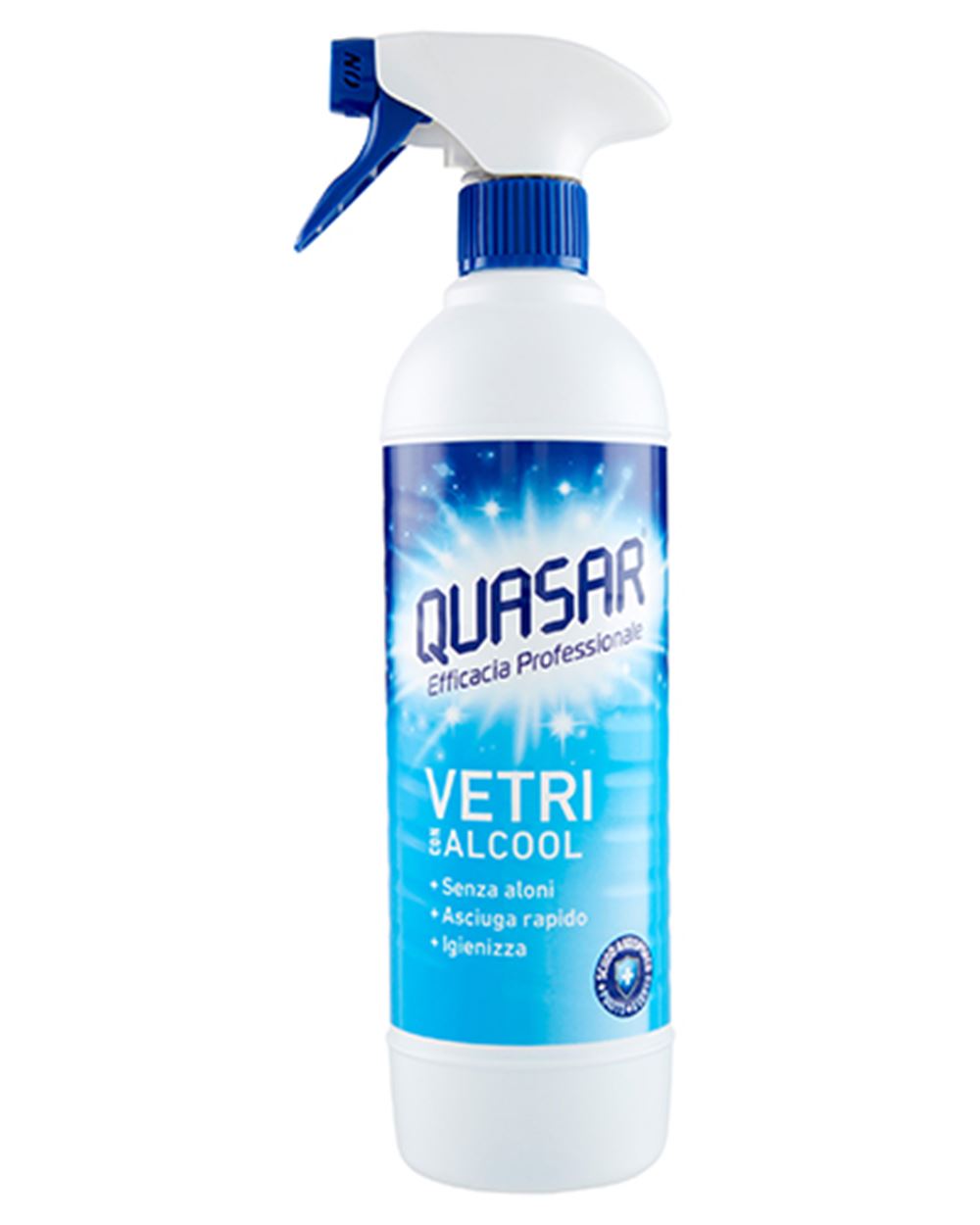 SPRAY VETRI CON ALCOOL  QUASAR  580 ml 