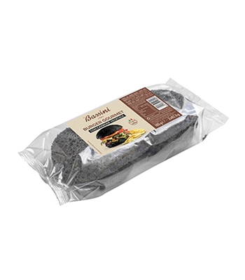 BURGER GOURMET AL CARBONE VEGETALE BASSINI 165 g BURGER GOURMET AL CARBONE VEGETALE BASSINI 165 g