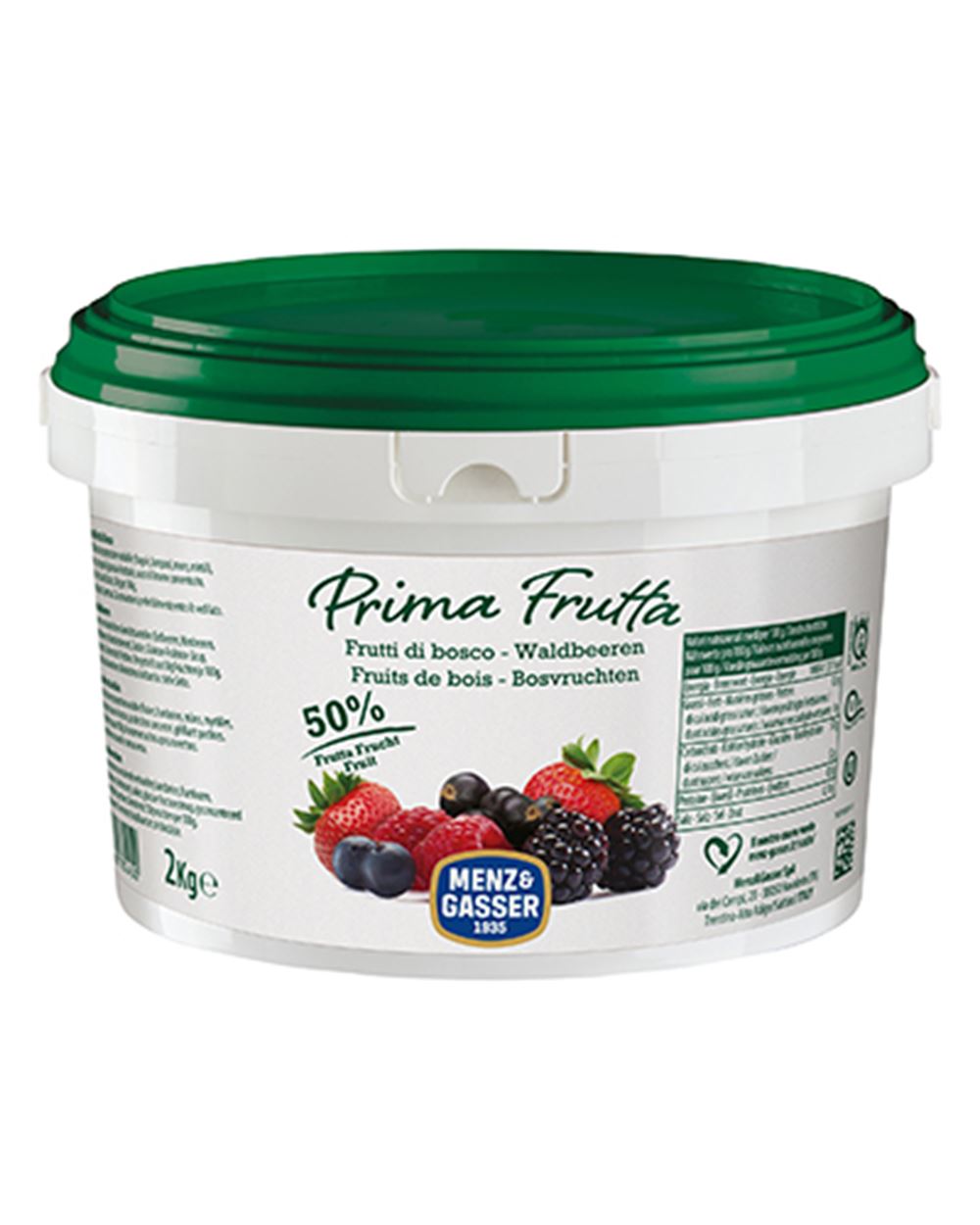 CONFETTURA EXTRA 50% FRUTTI BOSCO  MENZ & GASSER 2 kg 