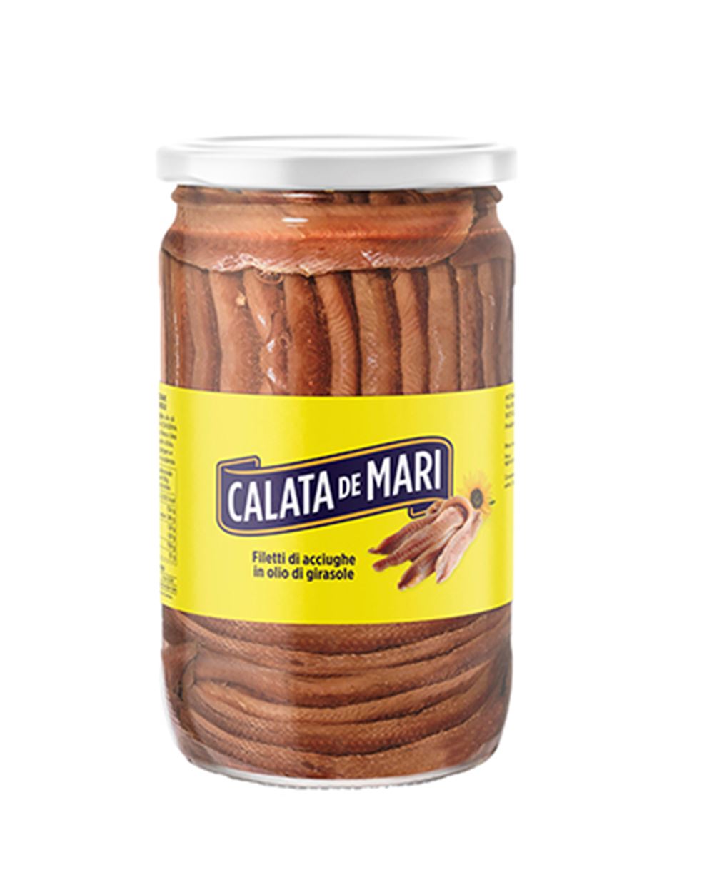 FILETTI DI ACCIUGHE ALL'OLIO DI GIRASOLE CALATA DE MARI 720 g 