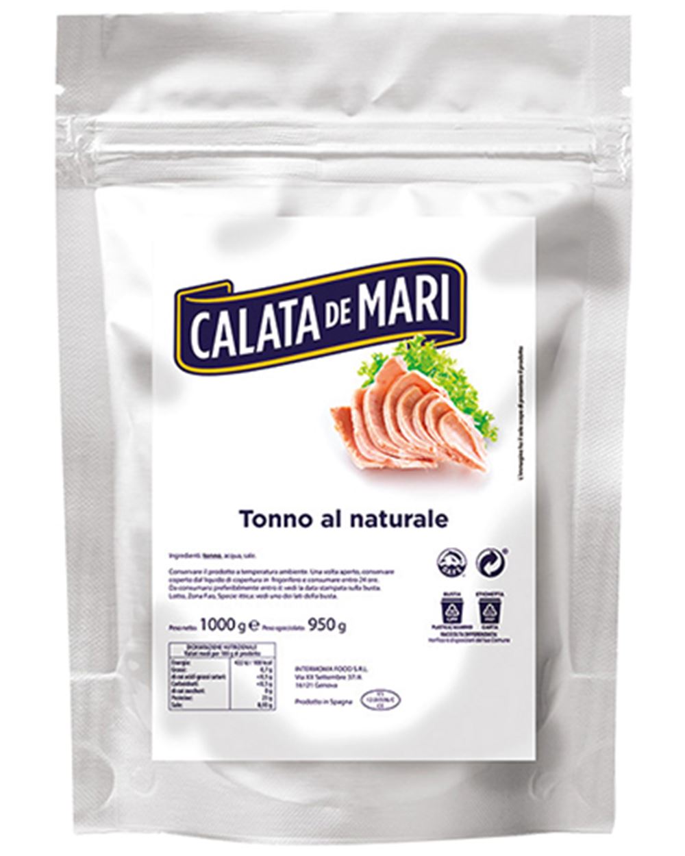 TONNO AL NATURALE CALATA DE MARI 1 kg 