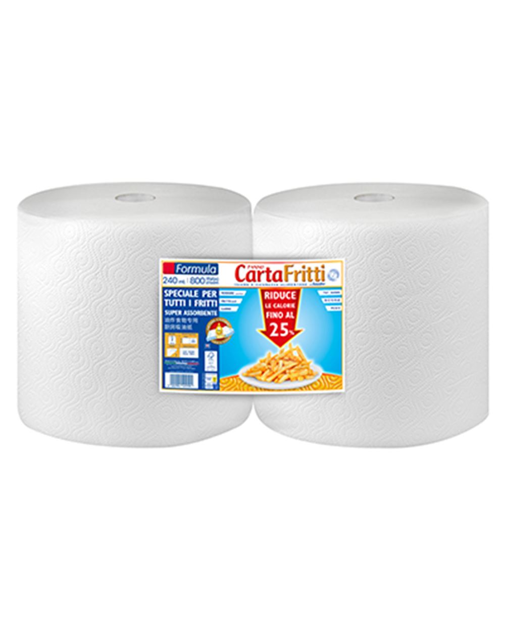 CARTA FRITTI 3 VELI FORMULA 2 rotoli X 400 strappi 