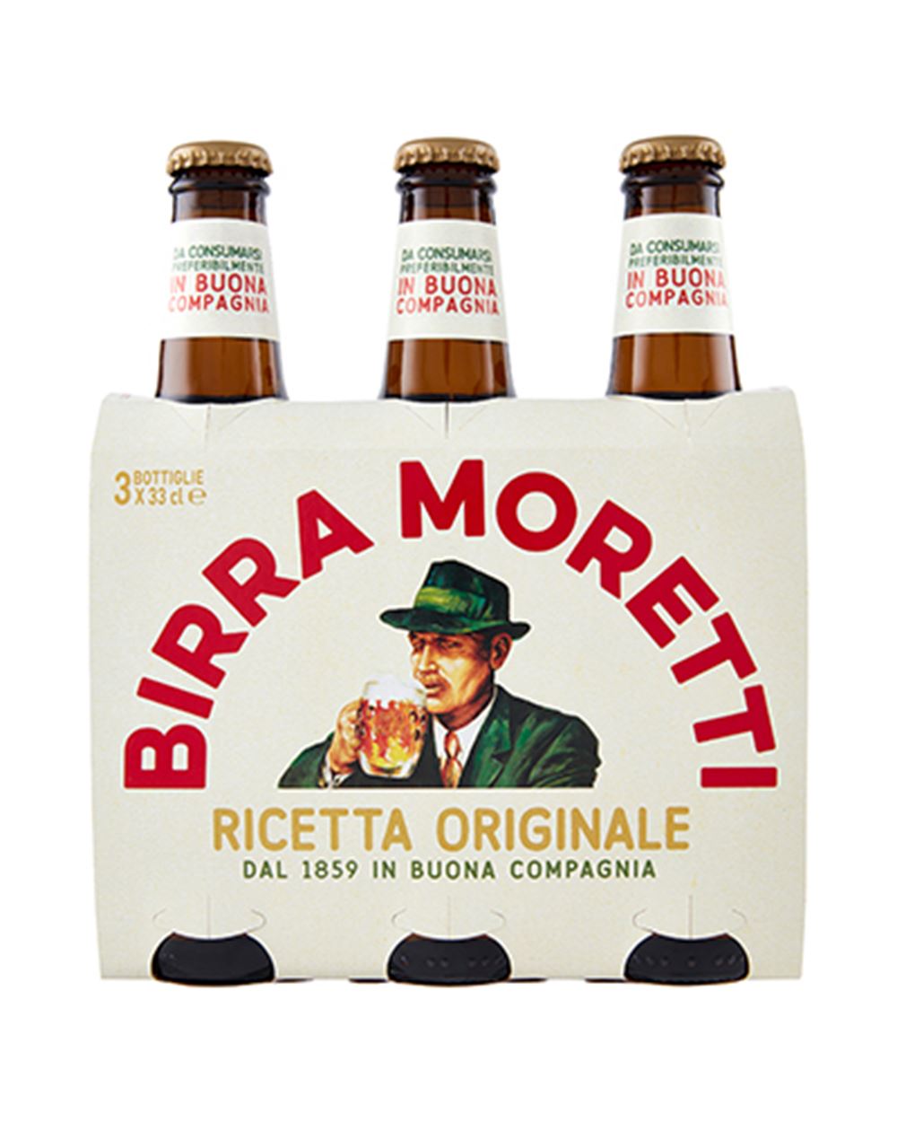 BIRRA IN BOTTIGLIA MORETTI 3 X 33 cl 