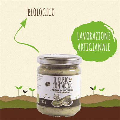 <STRONG>CREMA DI ZUCCHINE</STRONG><BR>CON ROSMARINO BIOLOGICA