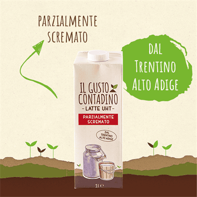 <STRONG>LATTE PARZIALMENTE SCREMATO</STRONG><BR>DEL TRENTINO ALTO ADIGE