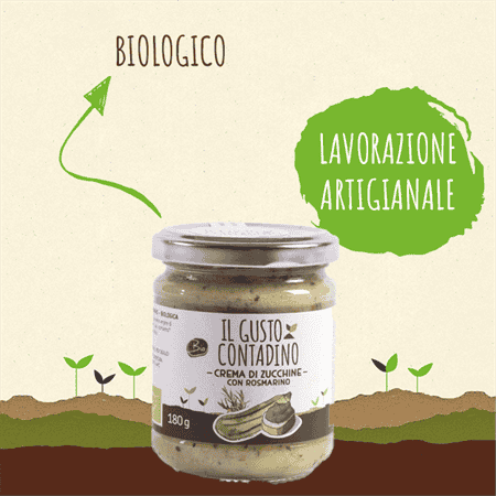 <STRONG>CREMA DI ZUCCHINE</STRONG><BR>CON ROSMARINO BIOLOGICA