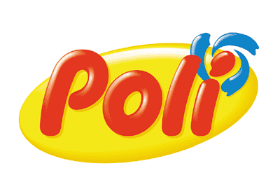 Il nuovo logo Poli giallo, rosso e blu.
