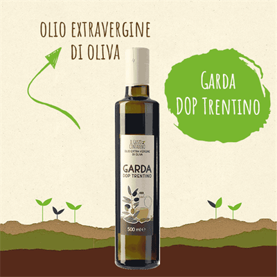 <STRONG>OLIO EXTRAVERGINE DI OLIVA</STRONG><BR>DEL GARDA TRENTINO