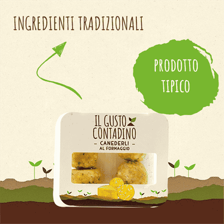 <strong>CANEDERLI</strong><br>AL FORMAGGIO