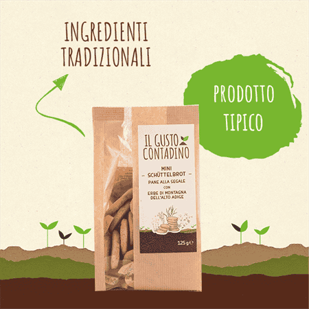 <STRONG>MINI SCHÜTTELBROT</STRONG><BR>CON ERBE DI MONTAGNA