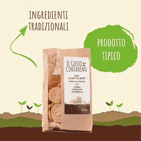 <STRONG>MINI SCHÜTTELBROT</STRONG><BR>CON CUMINO, FINOCCHIO E TRIGONELLA