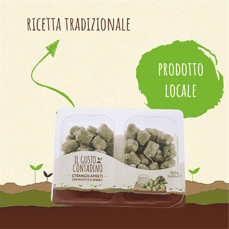 <STRONG>STRANGOLAPRETI</STRONG><BR>CON RICOTTA E SPINACI