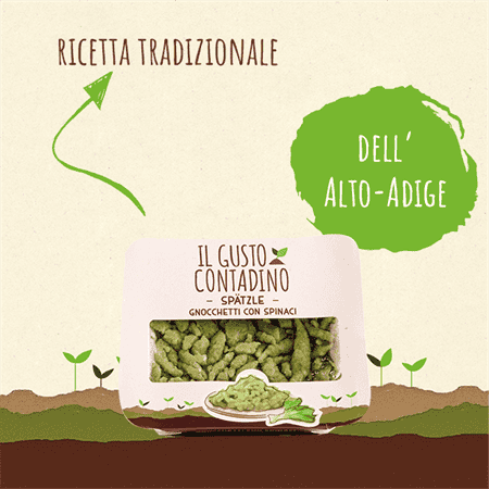 <STRONG>SPÄTZLE</STRONG><BR>GNOCCHETTI CON SPINACI