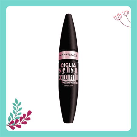 <STRONG>MASCARA MAYBELLINE</STRONG><BR>ciglia sensazionali Olio di Argan<br><s>14,50€</s><strong> 9,90€</strong>